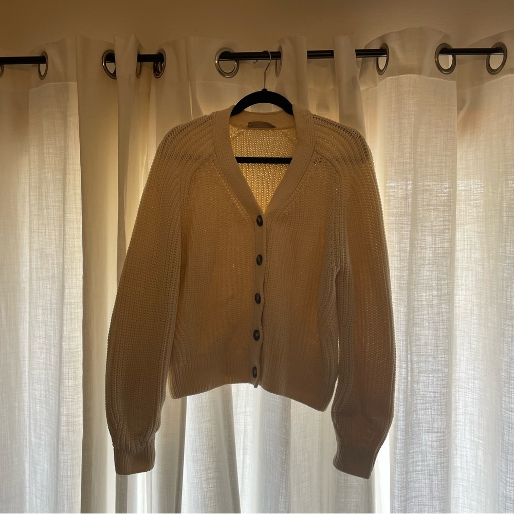 Textured Cotton Cardigan Everlane